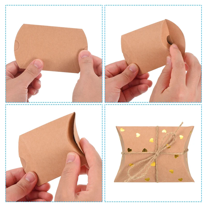 Wedding Gift Boxes Paper Box Heart with Ropes for Gift Wrap Wedding Parties