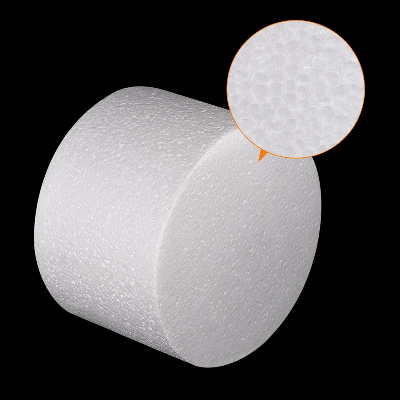 Round Foam Cake Dummy 4 Inch x 6 Inch Circle Dummy Cake Set for Wedding 2 Pack