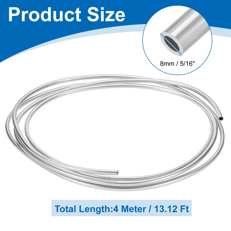 5/16" OD x 13 ft Industrial 316L Stainless Steel Tube(Wall Thickness 0.5mm)