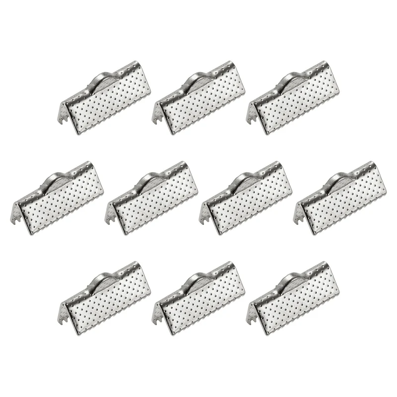 Uxcell Ribbon Crimp Clamp End, Bookmark Pinch Cord End Clasps For DIY Craft Making