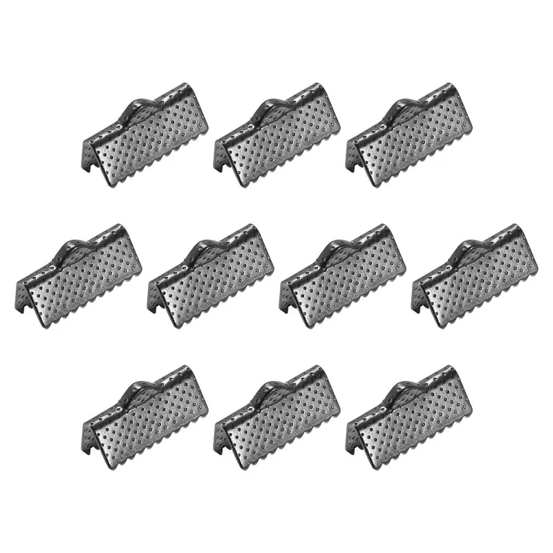 Uxcell Ribbon Crimp Clamp Ends, Bookmark Pinch Cord End Clasps For DIY Craft Making