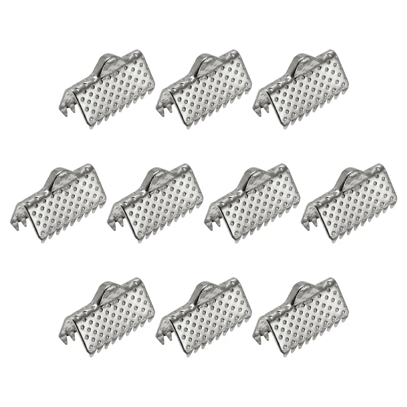 Uxcell Ribbon Crimp Clamp Ends, Bookmark Pinch Cord End Clasps For DIY Craft Making