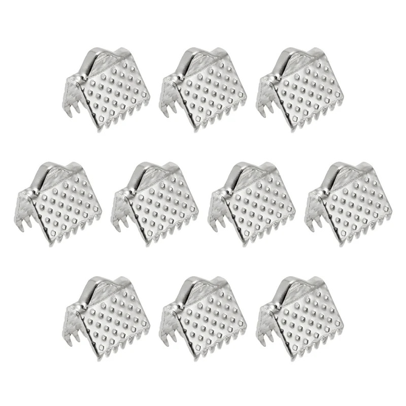 Uxcell Ribbon Crimp Clamp Ends, Bookmark Pinch Cord End Clasps For DIY Craft Making