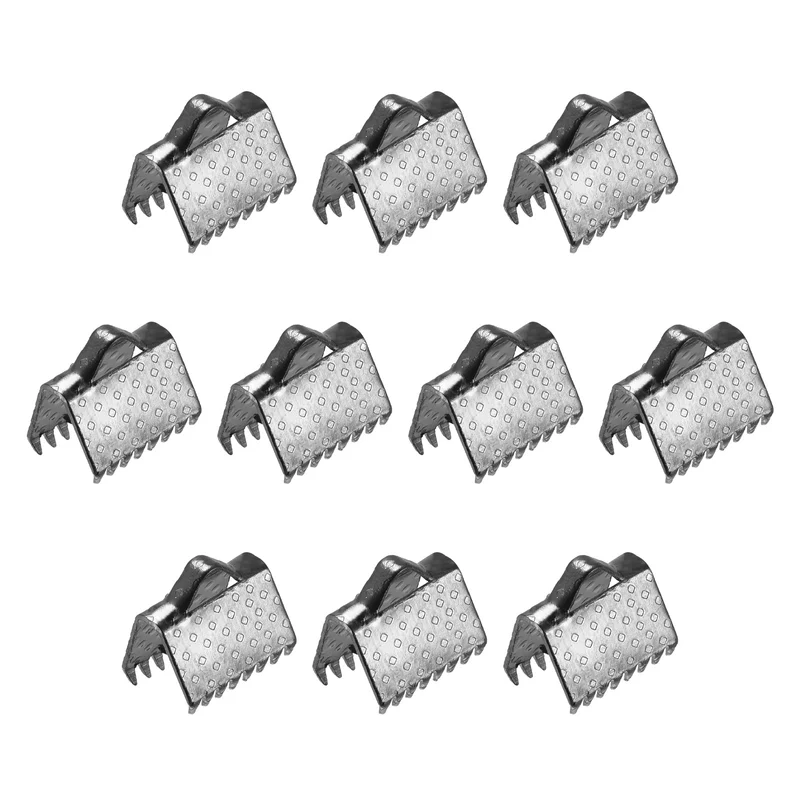 Uxcell Ribbon Crimp Clamp Ends, Bookmark Pinch Cord End Clasps For DIY Craft Making