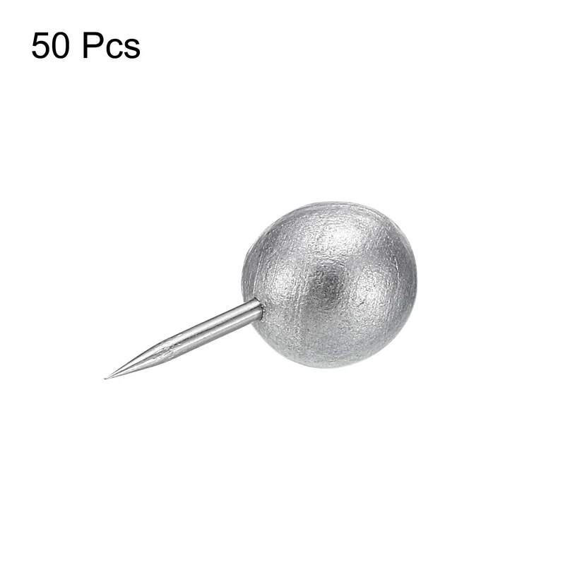 Wooden Push Pins Walnut Thumb Tacks Decorative Wood Round Head Steel Needle for Document Map