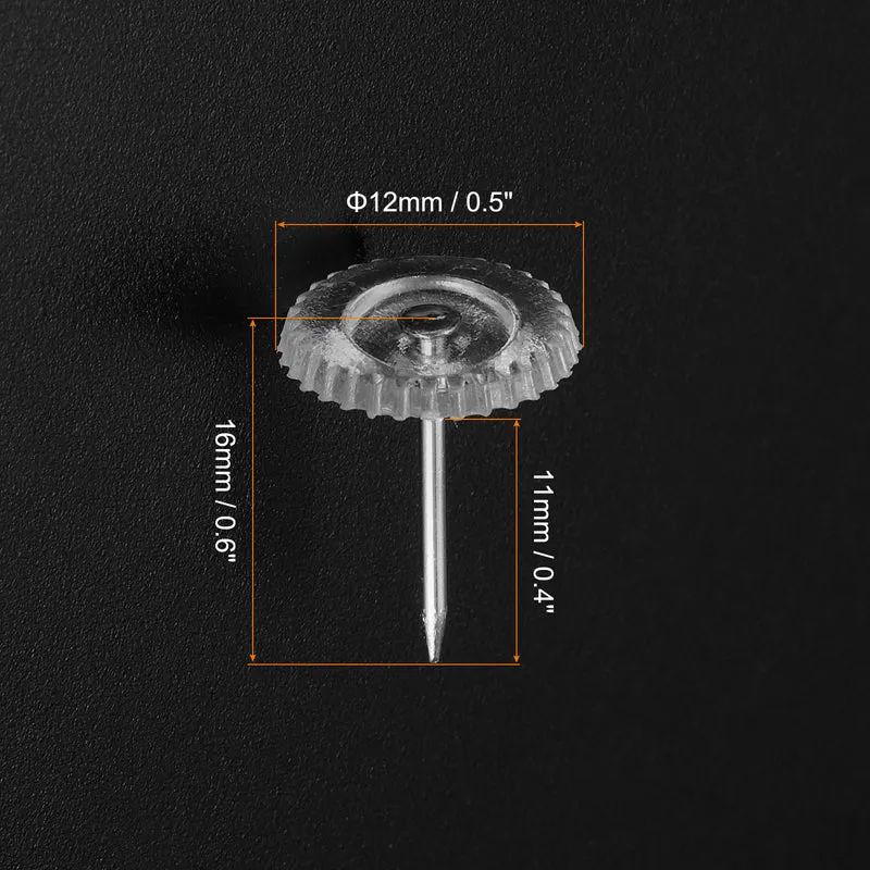 Thumb Tacks Standard Plastic Push Pins Steel Point for Office Marking Crafts