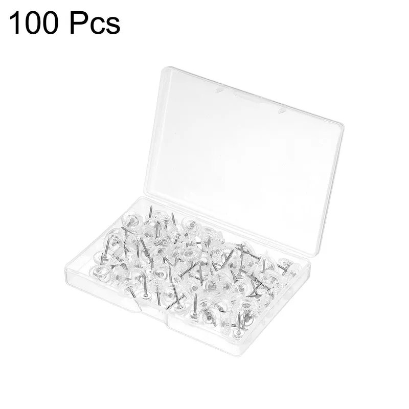 Thumb Tacks Standard Plastic Push Pins Steel Point for Office Marking Crafts