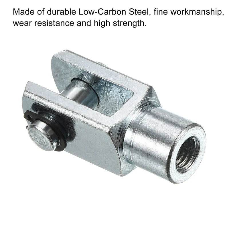 Air Cylinder Rod Clevis End, Female Thread Y Connector for Air Cylinder Foot Mounting Work