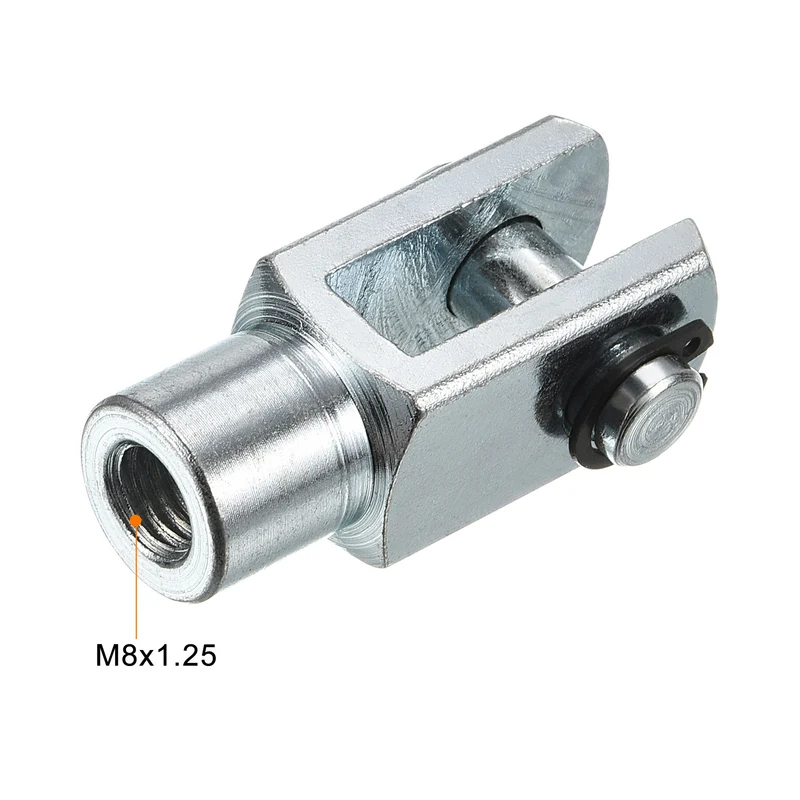 Air Cylinder Rod Clevis End, Female Thread Y Connector for Air Cylinder Foot Mounting Work