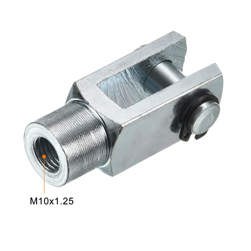 Air Cylinder Rod Clevis End, Female Thread Y Connector for Air Cylinder Foot Mounting Work