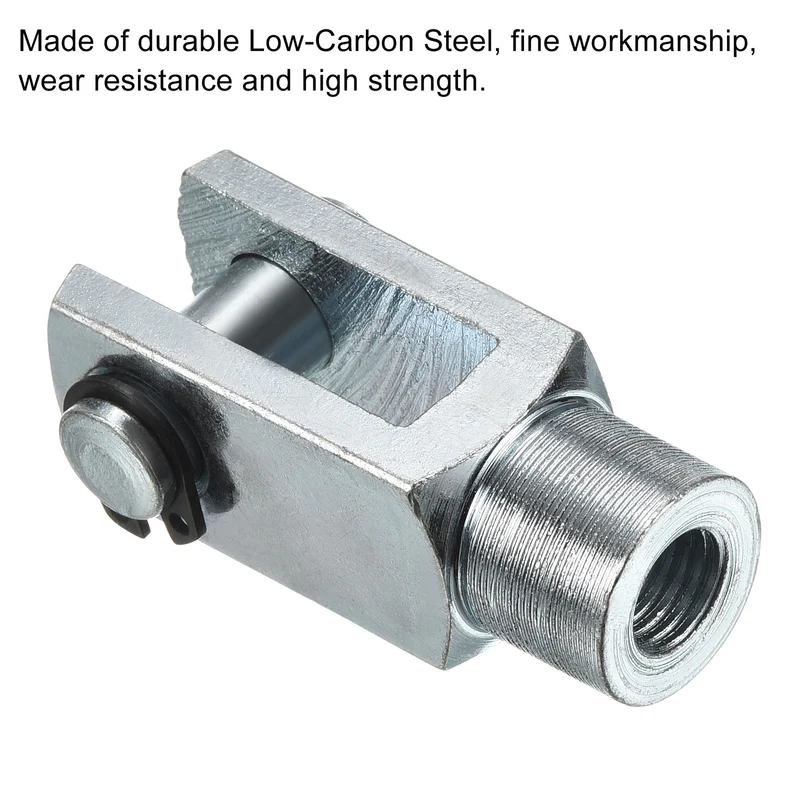 Air Cylinder Rod Clevis End, Female Thread Y Connector for Air Cylinder Foot Mounting Work
