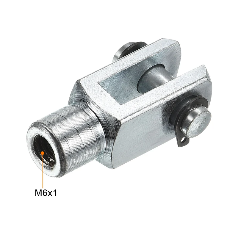Air Cylinder Rod Clevis End, Female Thread Y Connector for Air Cylinder Foot Mounting Work