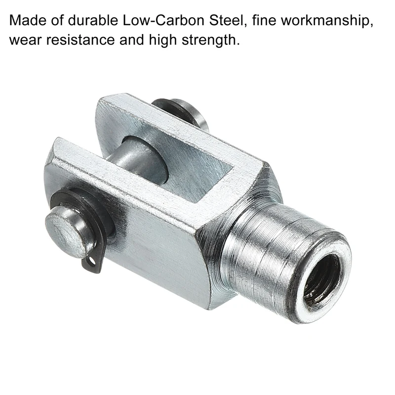 Air Cylinder Rod Clevis End, Female Thread Y Connector for Air Cylinder Foot Mounting Work