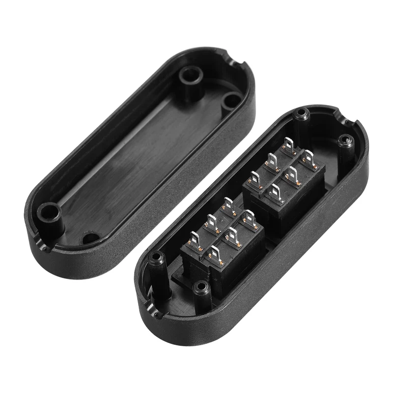 Inline Cord Switch AC250V 6A/ 125V 10A On-Off-On Control Feed-Through Rocker Switch for Bedroom Table Lamp Desk Light 1pcs
