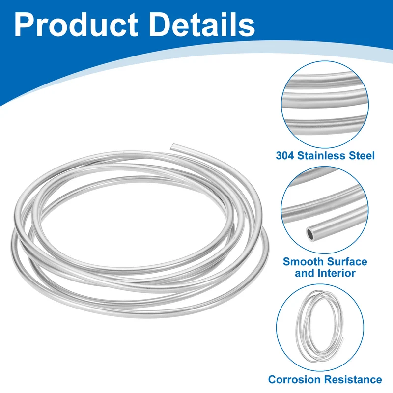 5/16" OD x 13 ft Industrial 304 Stainless Steel Tube(Wall Thickness 0.5mm)