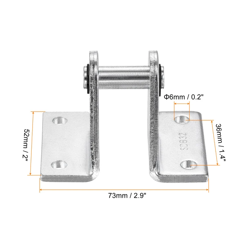 Air Cylinder Rod Clevis, Mounting Bracket Rear Pivot Mount Pneumatic Parts