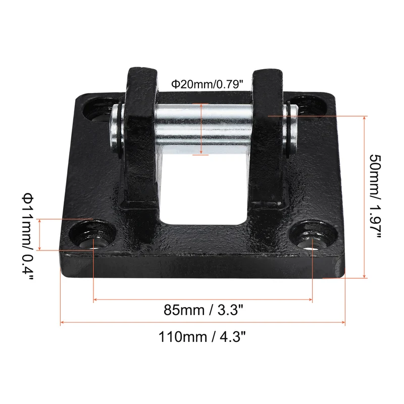 Air Cylinder Pneumatic Rod Pivot Clevis Mounting Bracket Rear Mount Parts
