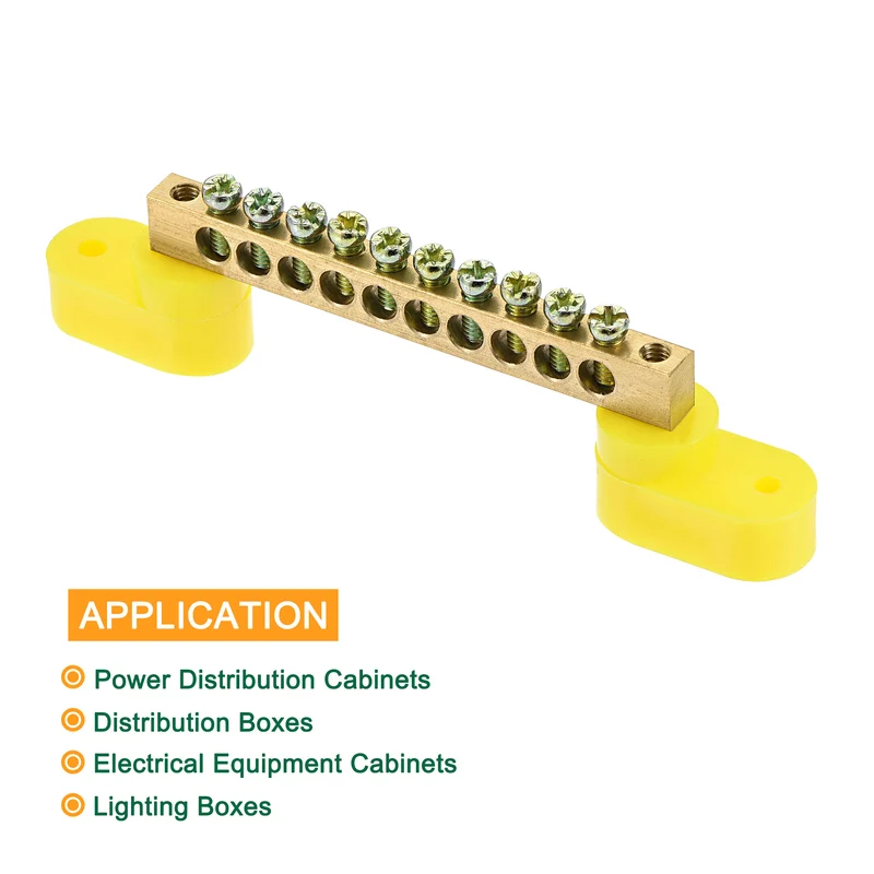 Terminal Ground Bar Screw Block Barrier Terminal Block for Electric Distribution