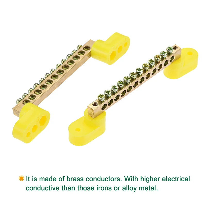 Terminal Ground Bar Screw Block Barrier Terminal Block for Electric Distribution