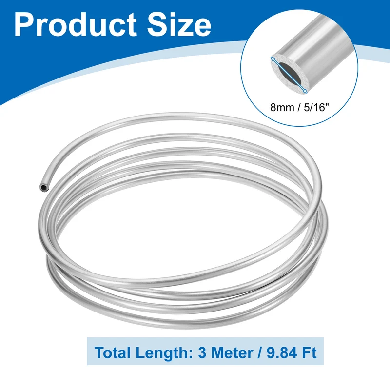 5/16" OD x 10 ft Industrial 304 Stainless Steel Tube(Wall Thickness 1.5mm)