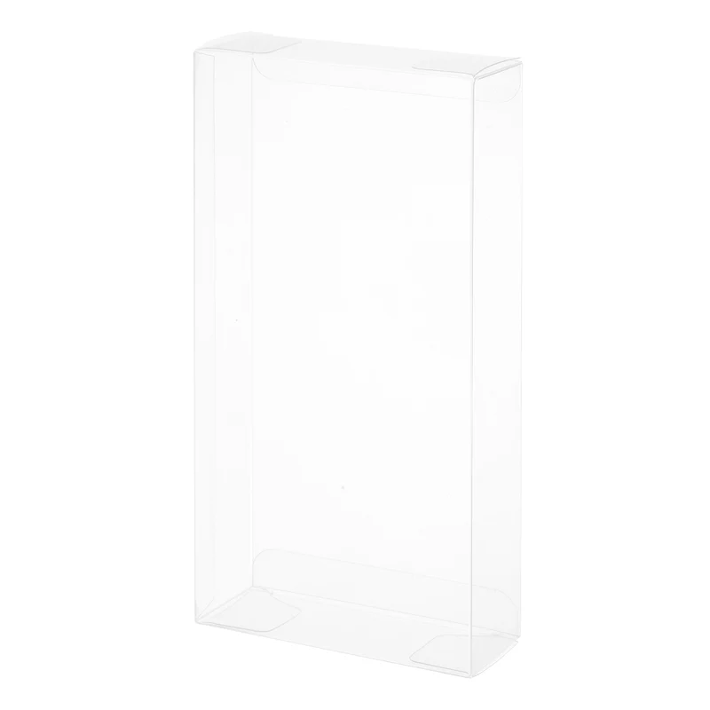 Plastic Retail Boxes 80x30x162mm with Protective Film Clear for Candy 10Pcs
