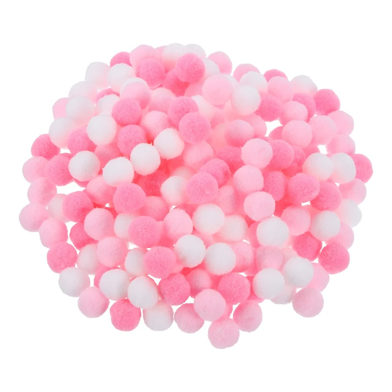 Pom Felt Balls Fabric 1cm 10mm Pink White for Craft Project DIY 500 Pcs