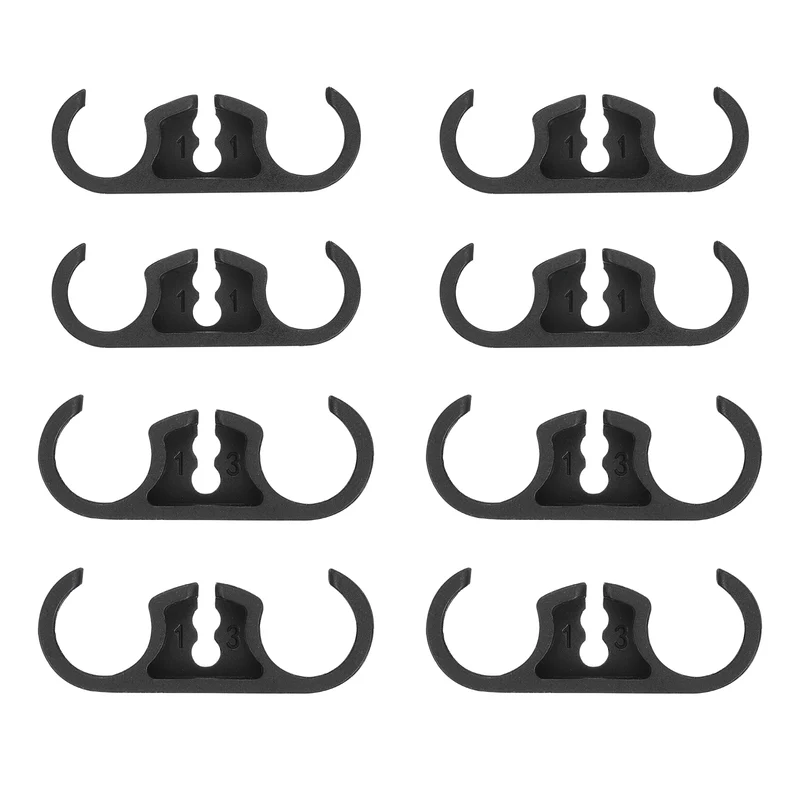 8Pcs 11/13mm CPU Liquid Coolers Tube Combs for Radiator, Black