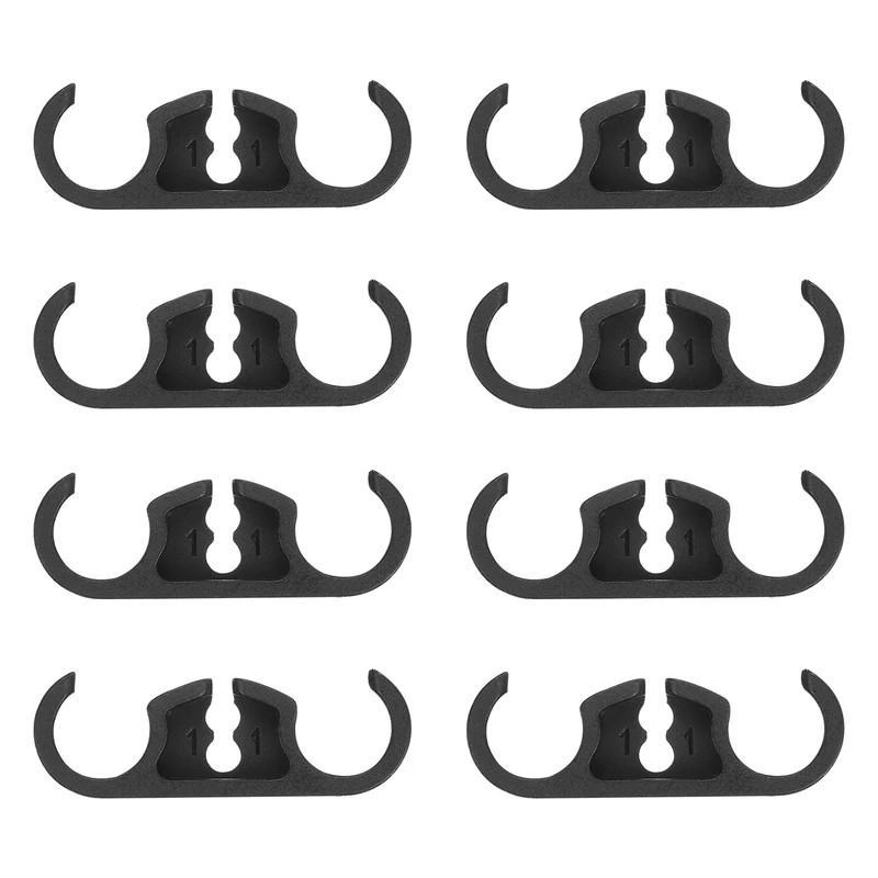 8Pcs 11mm CPU Liquid Coolers Tube Combs for Radiator, Black