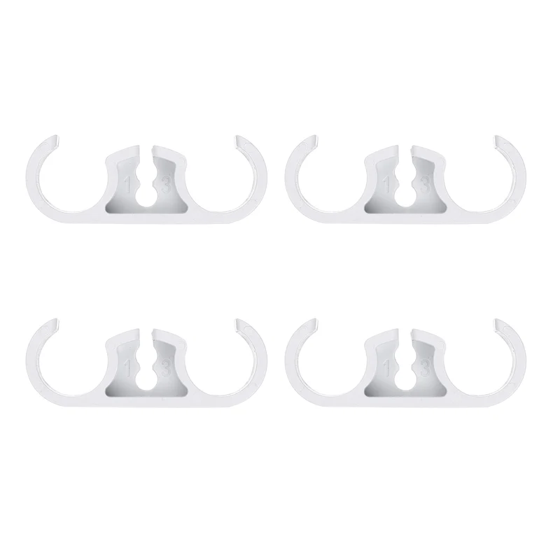 4Pcs 13mm CPU Liquid Coolers Tube Combs for Radiator, White