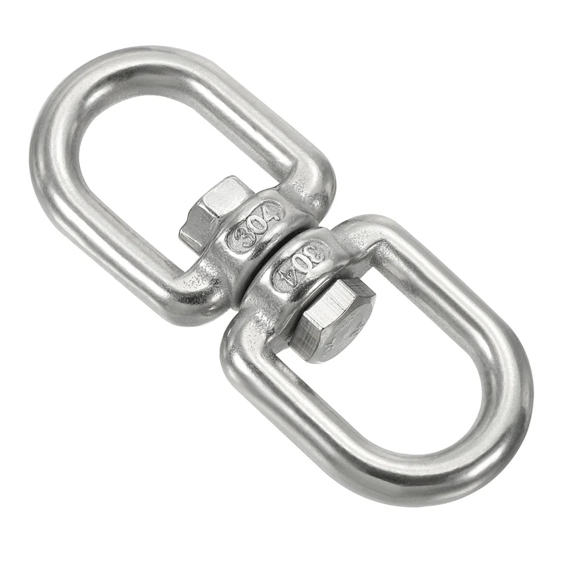 Double Ended Swivel Eye Hook M6 Working Load 300kg/661lbs, for Hanging