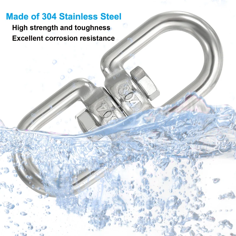 Double Ended Swivel Eye Hook M5 Working Load 163kg/359lbs, for Hanging