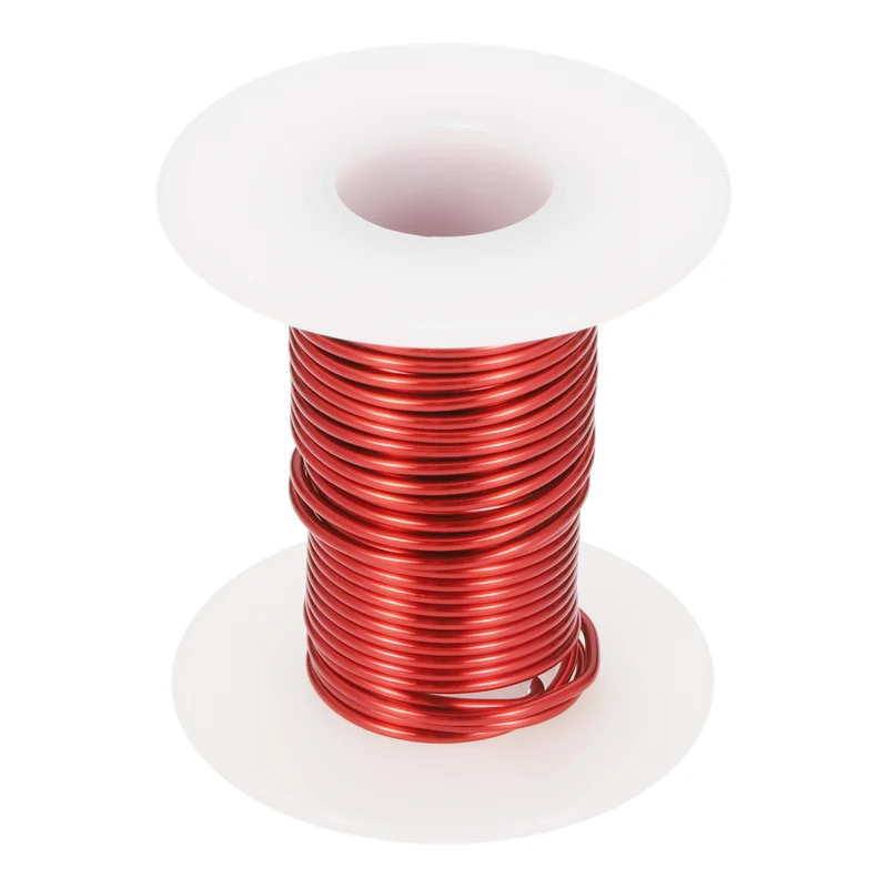 31 AWG Magnet Wire, 31 Gauge 2 oz Enameled Copper Wire, 155C(311F), Red,White