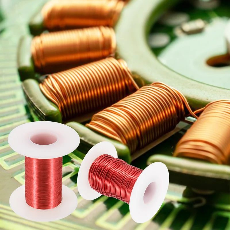 29 AWG Magnet Wire, 29 Gauge 2 oz Enameled Copper Wire, 155C(311F), Red,White