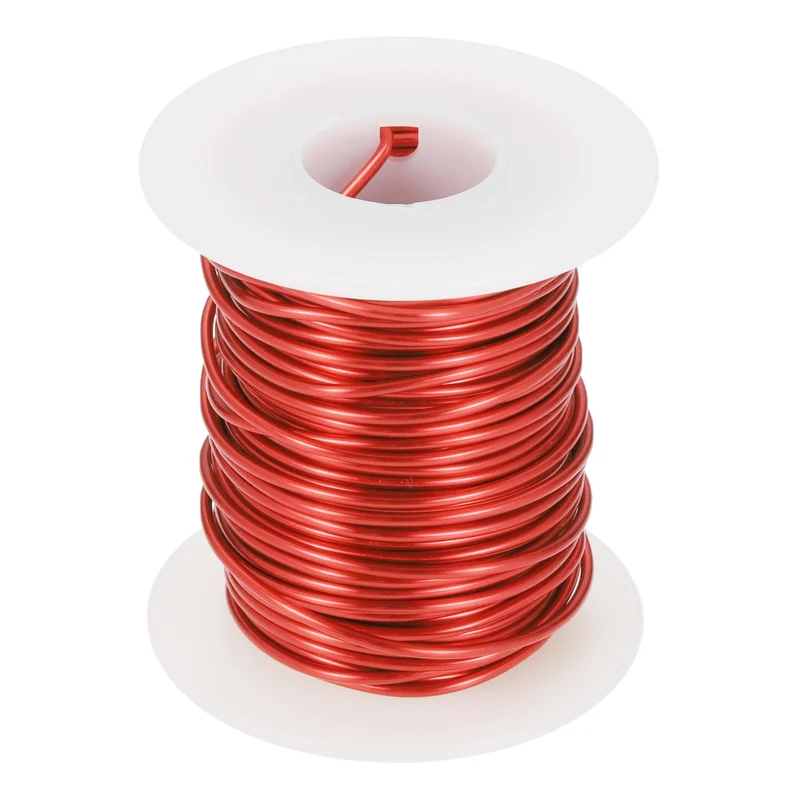 24 AWG Magnet Wire, 24 Gauge 8 oz Enameled Copper Wire, 155C(311F), Red,White