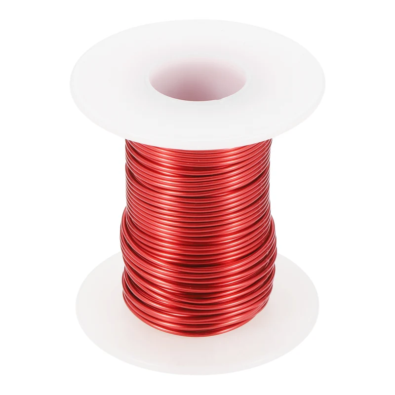 24 AWG Magnet Wire, 24 Gauge 4 oz Enameled Copper Wire, 155C(311F), Red,White