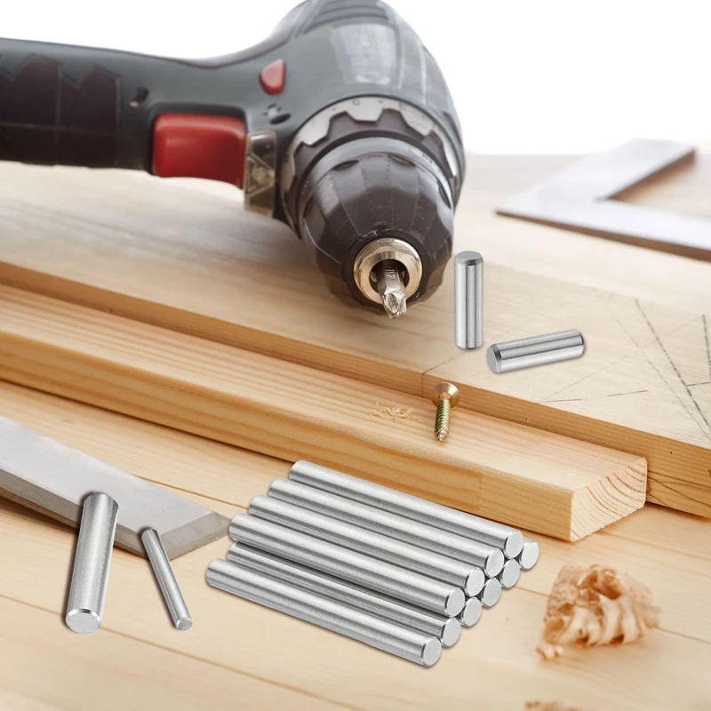 2 Pcs 12 mm x 80 mm Dowel Pins, 316L Stainless Steel Shelf Support Peg Pin