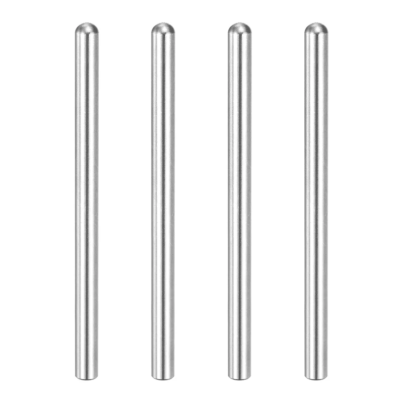 4Pcs 8x80 mm 304 Stainless Steel Round Head Flat Chamfered End Dowel Pins