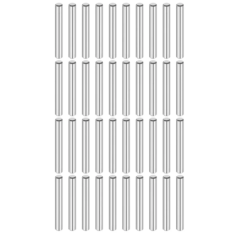 40 Pcs 4 mm x 25 mm Dowel Pins 316L Stainless Steel Shelf Support Peg Pin