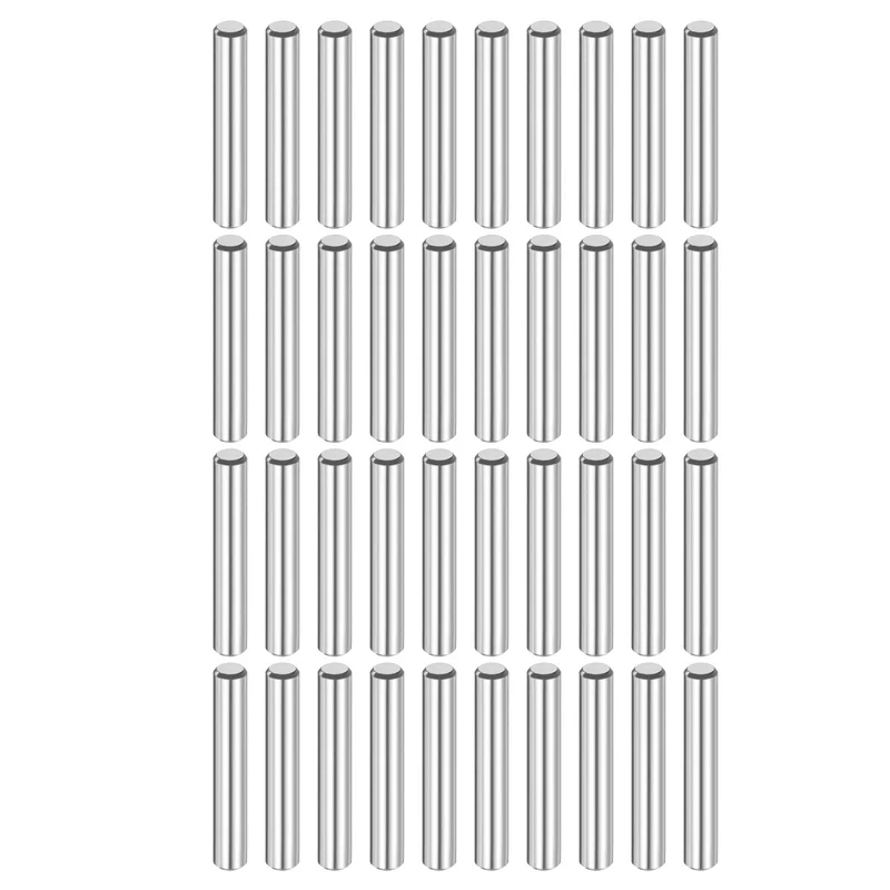 40 Pcs 4 mm x 20 mm Dowel Pins 316L Stainless Steel Shelf Support Peg Pin