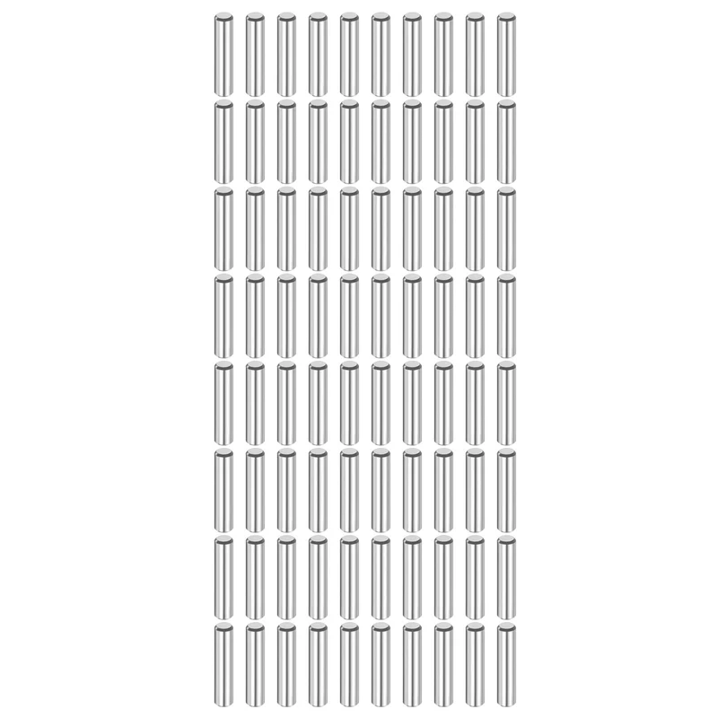 80 Pcs 4 mm x 15 mm Dowel Pins 316L Stainless Steel Shelf Support Peg Pin