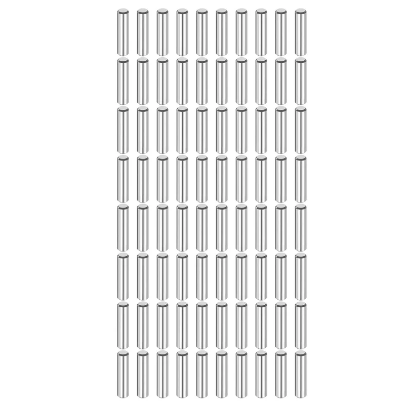 80 Pcs 4 mm x 14 mm Dowel Pins 316L Stainless Steel Shelf Support Peg Pin