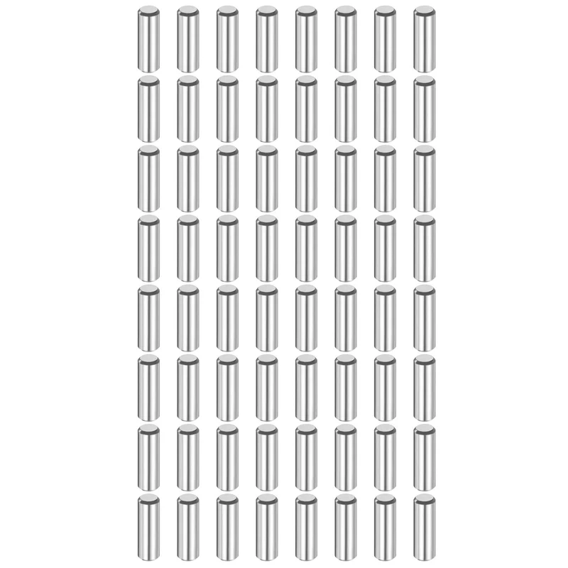 80 Pcs 4 mm x 10 mm Dowel Pins 316L Stainless Steel Shelf Support Peg Pin