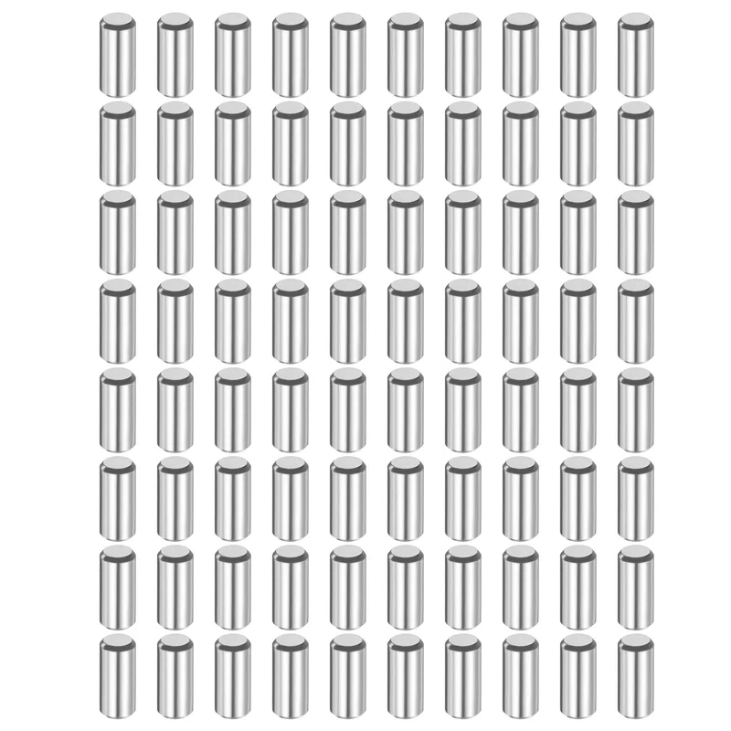 80 Pcs 4 mm x 8 mm Dowel Pins 316L Stainless Steel Shelf Support Peg Pin