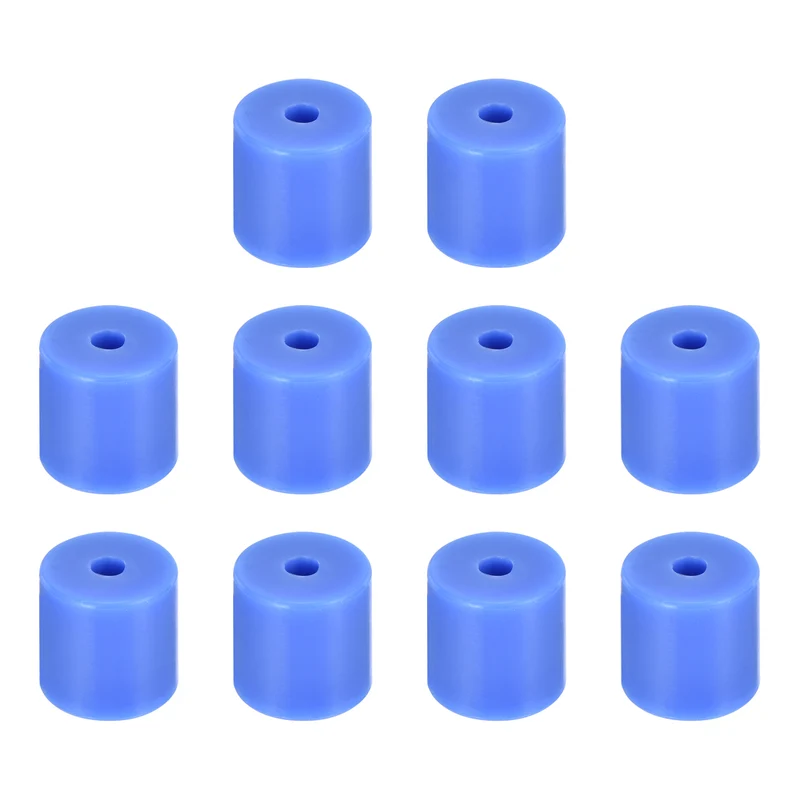 10Pcs Silicone Bed Mounts 3D Printer Heat Bed Silicone Leveling Column Silicone Buffer 16mm for 3D Printer Blue