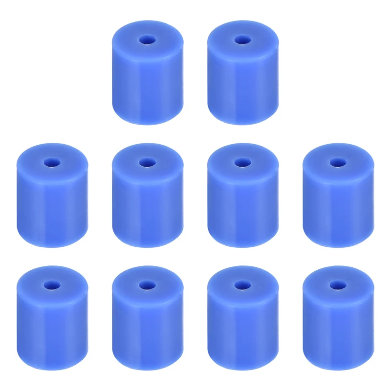 10Pcs Silicone Bed Mounts 3D Printer Heat Bed Silicone Leveling Column Silicone Buffer 18mm for 3D Printer Blue