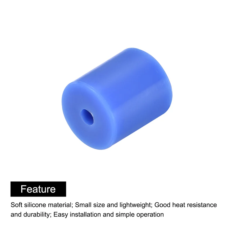 10Pcs Silicone Bed Mounts 3D Printer Heat Bed Silicone Leveling Column Silicone Buffer 18mm for 3D Printer Blue