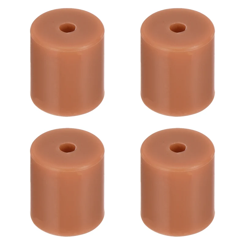 4Pcs Silicone Bed Mounts 3D Printer Heat Bed Silicone Leveling Column Silicone Buffer 18mm for 3D Printer Brown
