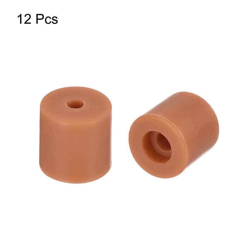 12Pcs Silicone Bed Mounts 3D Printer Heat Bed Silicone Leveling Column Silicone Buffer 16mm for 3D Printer Brown