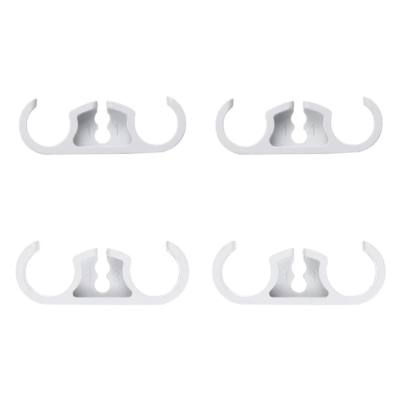 4Pcs 11/13mm CPU Liquid Coolers Tube Combs for Radiator, White
