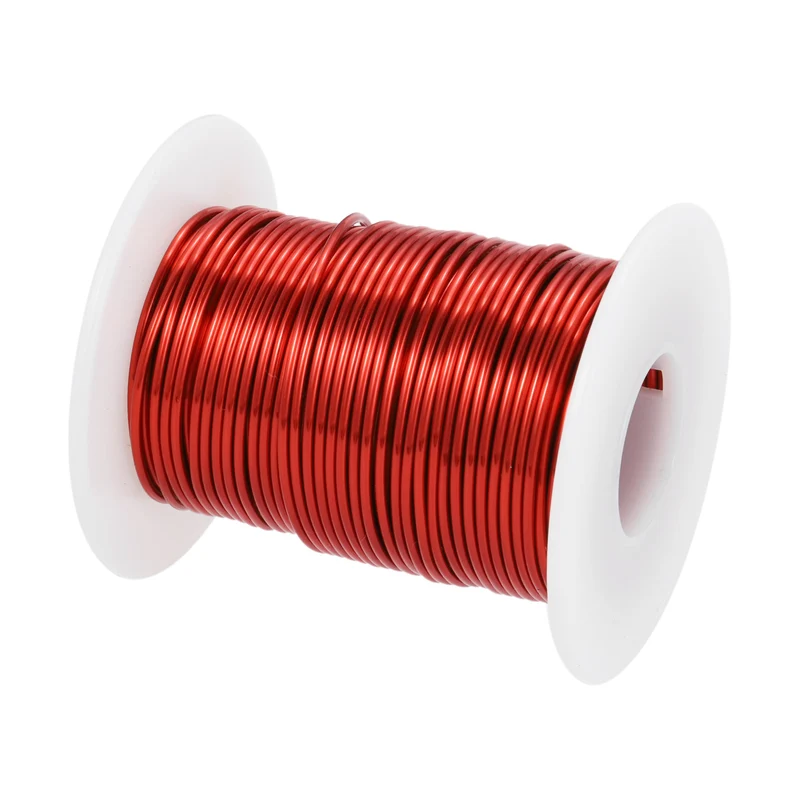 1.2mm Magnet Wire 66ft Enameled Magnet Winding Copper Wire 200g,Red